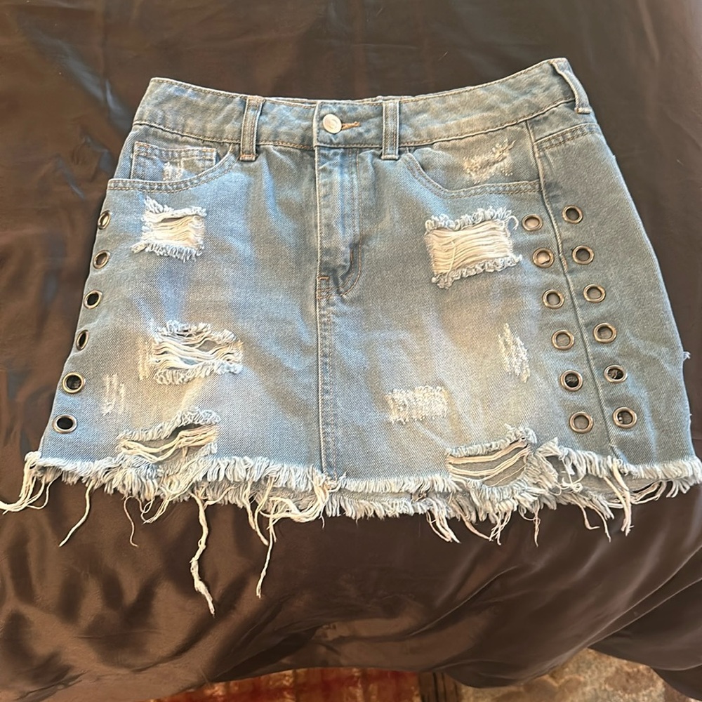 Mini Jean skirt